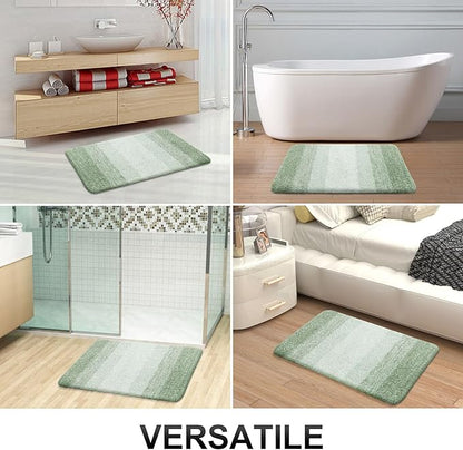 OLANLY Large Bathroom Rugs Mat 45x27, Extra Soft Absorbent Microfiber Bath Rugs, Rubber Backing, Quick Dry, Washable Bath Mats for Bathroom Floor, Tub and Shower, Home Decor Accessories, Sage Green