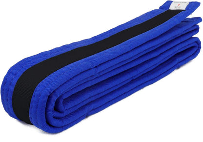 AAMA Color Belts with Black Stripe for Martial Arts - Taekwondo Karate Judo