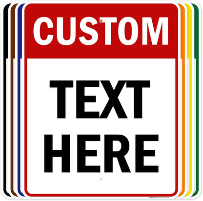 Custom Sign, Custom Sign for Business, Indoor/Outdoor use. 24x30 Inches, Rust Free .063 Aluminum, Fade Resistant, Made in USA by My Sign Center (Header)