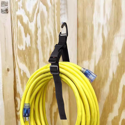 14 Pack 17 Inch Adjustable Extension Cord Holder Organizer with Triangle Buckle Heavy Duty Cable Organizer Versatile Tools Storage Strap Holder for Garage Storage Organization Supplies
