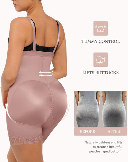 FeelinGirl Faja Body Shaper Tummy Control Shapewear for Women Butt Lifter Post Surgery Fajas Postparto Para Mujer