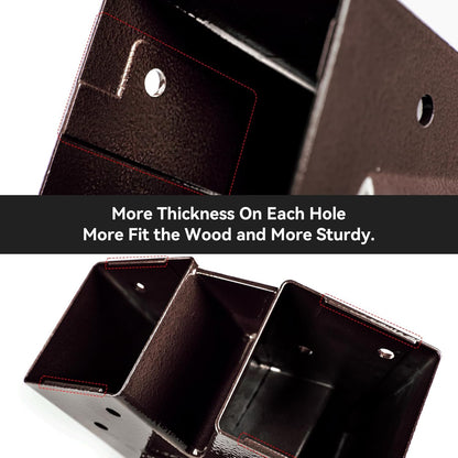 Heavy Duty Swing Sets Brackets Including 2 A-Frame Swing Set Brackets and 4 Swing Hangers for Playground Equipment Mounting Parts Hardware Included (Bronze)
