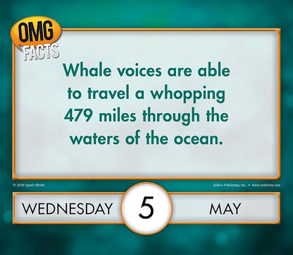 OMG Facts 2027 Daily Desk Calendar: Boxed Page-a-Day Trivia Calendar with Day-to-Day Hard-to-Believe Facts, Weird Truths & Bizarre Realities