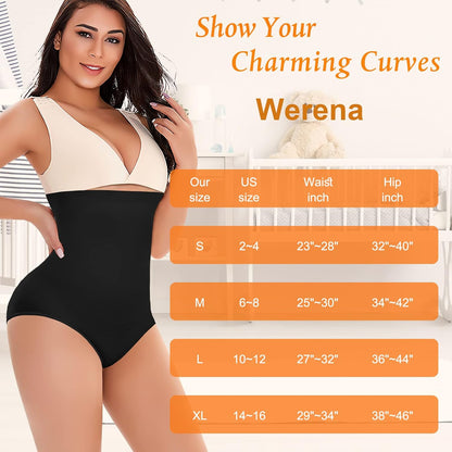 Tummy Control Shapewear Panties for Women High Waisted Body Shaper Slimming Shapewear Underwear Girdle Panty