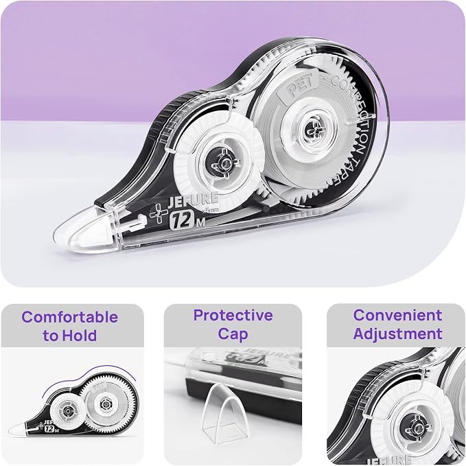 30 Pcs Correction Tape, 39.37 Ft, Tear-Resistant, 0.2 in Width