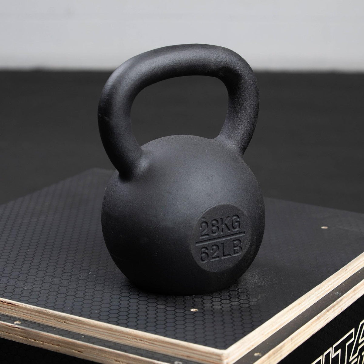 Titan Fitness Cast Iron Kettlebell, Single Piece Casting, KG and LB Markings, Full Body Workout