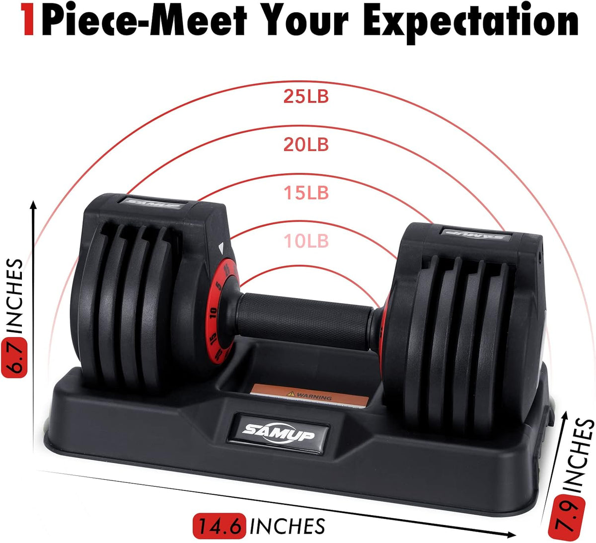 25/55 lbs Pair Adjustable Dumbbells Set, Dumbbells with Anti-Slip Metal Handle for Exercise & Fitness Fast Adjust Weight for Full Body Workout Fitness
