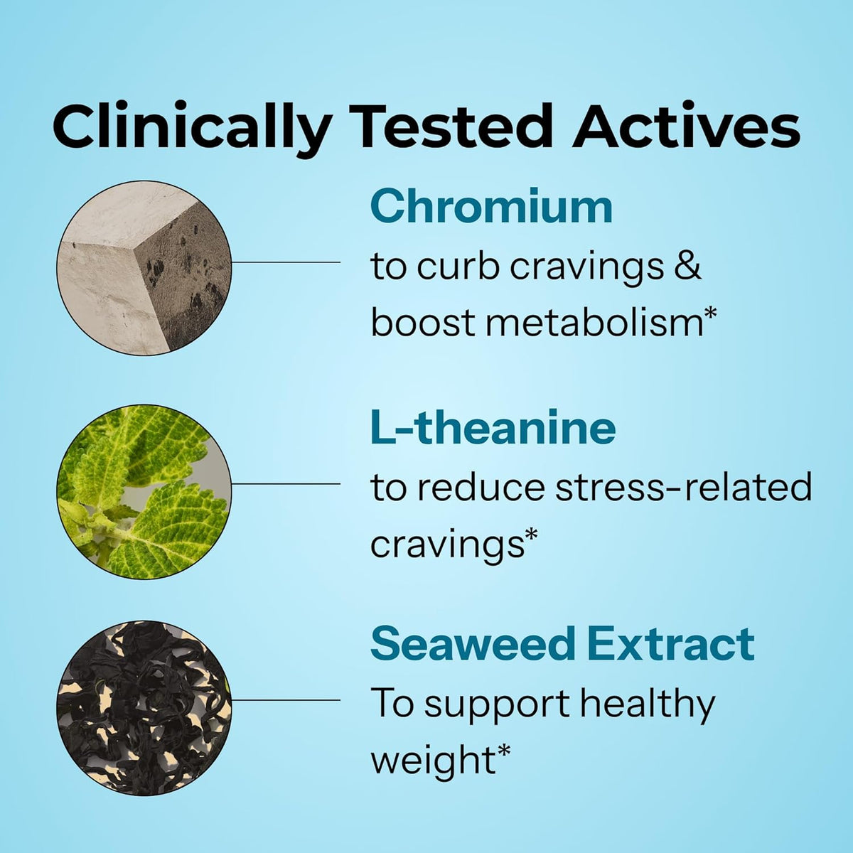 HUM Counter Cravings - Chromium Craving Suppressants with L-Theanine, Seaweed Extract & Forskolin to Support a Healthy Lifestyle (60-Count)