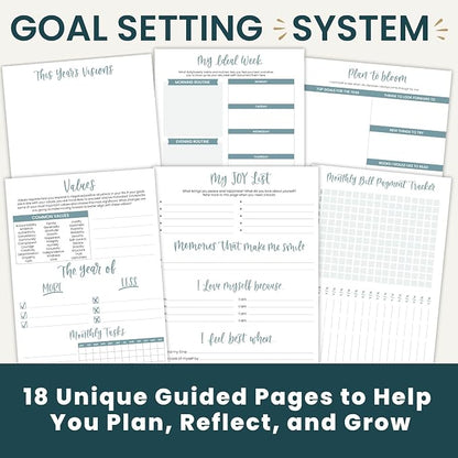 bloom daily planners 2027 Planner for Women (8.5" x 11") - Weekly & Monthly Calendar Year (January to December) Softcover Agenda Book Organizer with Stickers & Stencil - Be Kind