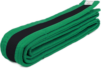 AAMA Color Belts with Black Stripe for Martial Arts - Taekwondo Karate Judo