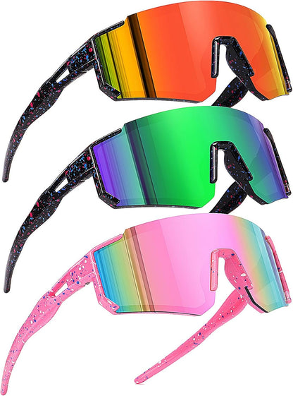 Youth Baseball Sunglasses Kids Sports Sunglasses for Boys Girls Softball Cycling Glasses UV400 Protection