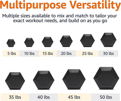 350LB 450LB 550LBS Rubber Hex Dumbbell Sets with Rack for Home Gym, 5-50LB Dumbbell Sets Coated Hand Weights for Strength Training, Workouts (5, Pounds)