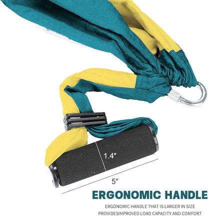 Premium Aerial Yoga Swing Hammock Inversion Therapy with 2 Free Extension Straps Easy Install for Home & Gym Fitness