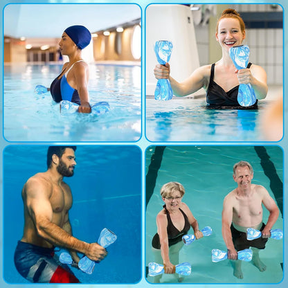 Aquatic Dumbbells, 2PCS Foam Water Weights, Aerobic Exercise Fitness Equipment Dumbbells, Dumbbells Set for Water Aerobics Weight Loss, Pool Fitness, Water Exercise