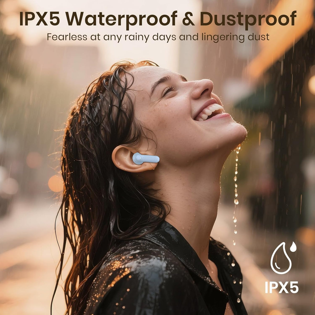 Wireless Earbuds 2025 Bluetooth Headphones 100H Playtime Ear Buds in-Ear Bluetooth Earbuds 5.4 Headphones Deep Bass Stereo Active Noise Cancelling IP5 Waterproof Earphones for Android iOS