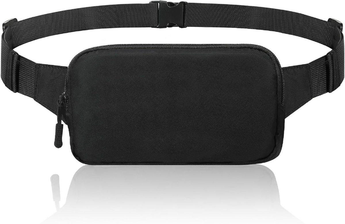 MoKo Fanny Packs for Women Men, Fashion Running Waist Packs, Crossbody Mini Bag Fanny Pack Belt Bag with Adjustable Strap for Running Outdoors Workout Travel Hiking Cycling
