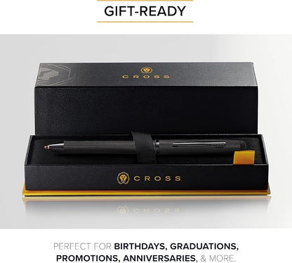 Cross Tech3+ Brushed Black PVD Multifunction Pen, Black Ink, Corporate Gift