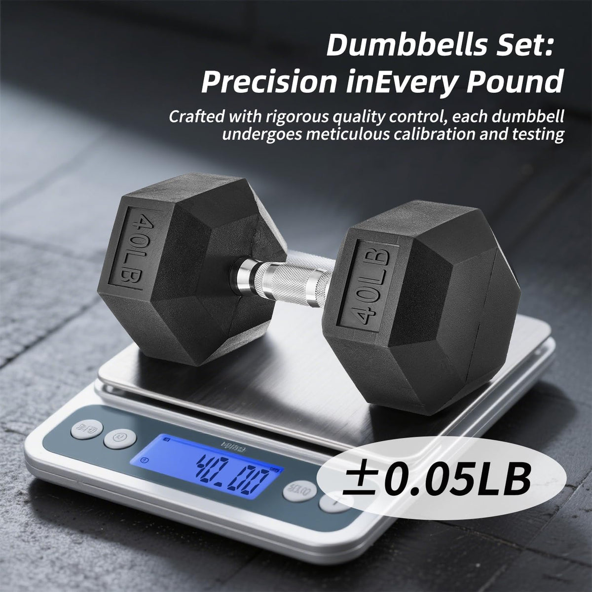 350/450/550 lbs Hex Weight Dumbbell Sets with Rack 5-50 lbs Hand Weights for Strength Training for Home Gyms Men Women Rubber Iron Rubber Coated Exercise & Fitness Muscle
