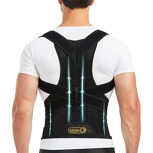 Back Brace and Posture Corrector for Men and Women Adjustable Back Straightener Posture Corrector, Scoliosis and Hunchback Correction, Spine Corrector, Support for Upper Lower Back Pain Relief