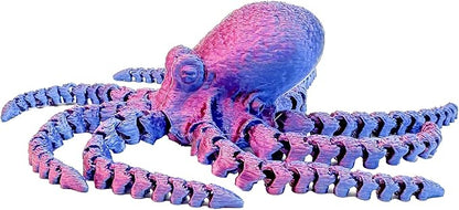 GEDDES Raymond 3D Printed Octopus Fidget Toys – Pack of 16 – Octopus Figures for Kids, Classrooms, and Party Favors