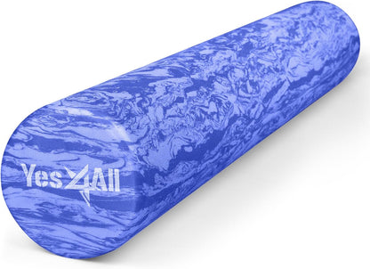 Yes4All EVA Firm Foam Roller for Back - Round Back Roller for Exercise, Yoga & Pilates 12/18/24/36 inch