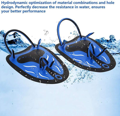 Swim Fins, Adjustable Kids Flippers for Swimming, Professional Swim Hand Paddles, Flat Paddles for Kids, Children, Men, Women