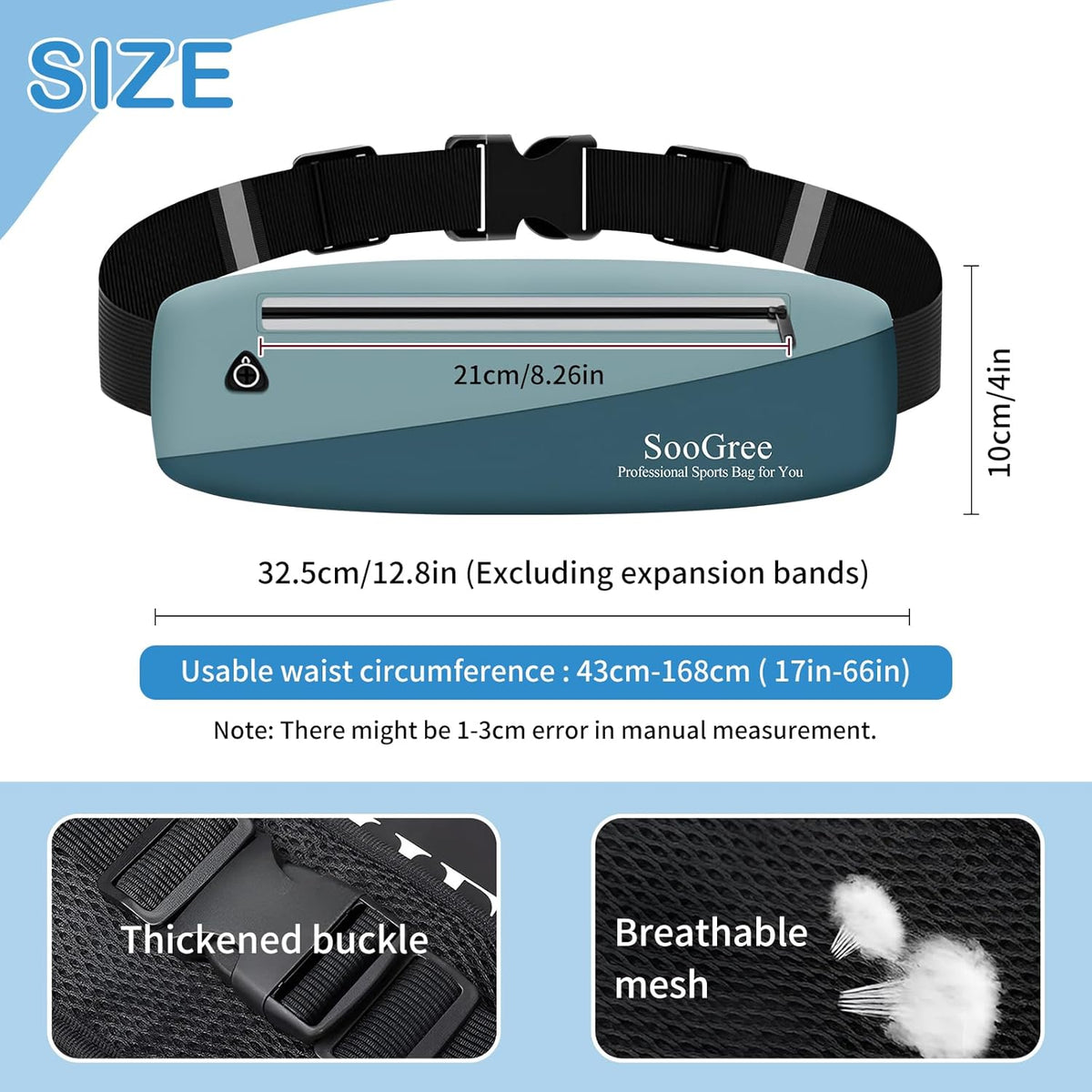 Slim Fanny Packs for Women Men,Waterproof Waist Pack with Reflective Strip Adjustable Strap,Running Belt for Sports Workout Cycling Hiking, Casual Hands-Free Wallets Phone Bag (Style 9)