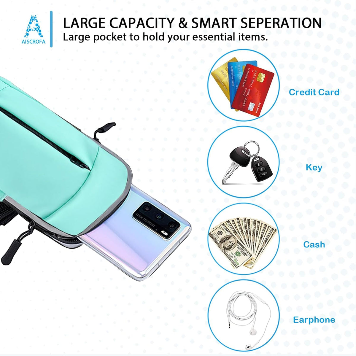 Phone Holder Arm Bands for Running Armband Small Crossbody Bags for Women Kids,iPhone 15 14 13 12 11 Pro Max Xs Xr X 6 7 8 Plus SE Mini Galaxy Ultra Edge S24 S23 Note