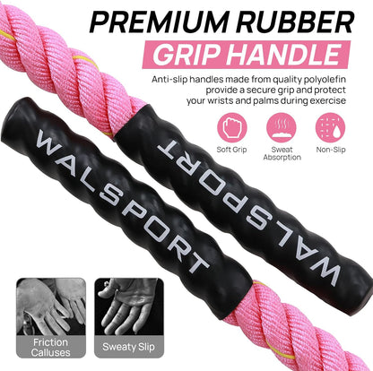 Weighted Jump Rope for Fitness – Heavy Skipping Rope for Women & Adults, Ideal for Home Gym Workouts, Strength Training, Weight Loss, and Boxing