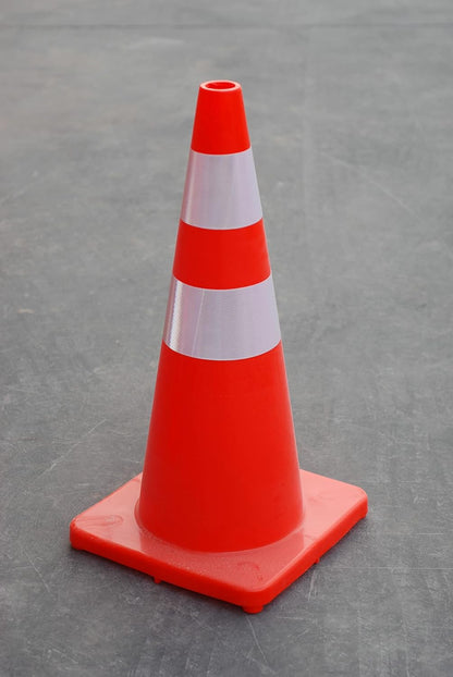 6, 9, 12, 18, 28 Inch Sports Training Traffic Cones - Durable Orange Cones for Soccer, Football, Basketball, Agility Drills, Parking, Safety, Road Use (Set of 12)