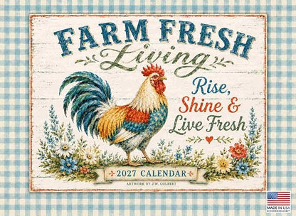 Farm Fresh Living Calendar 2027 Monthly Wall Calender 12 Month