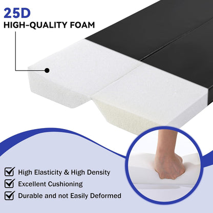 ROYALAY Wall Corner Guard, Heavy Duty Corner Protectors for Safety, Foam Basketball Court, Waterproof 2 Sides Corner Pad for Gyms, Basketball Court, Playrooms, Garages, Black
