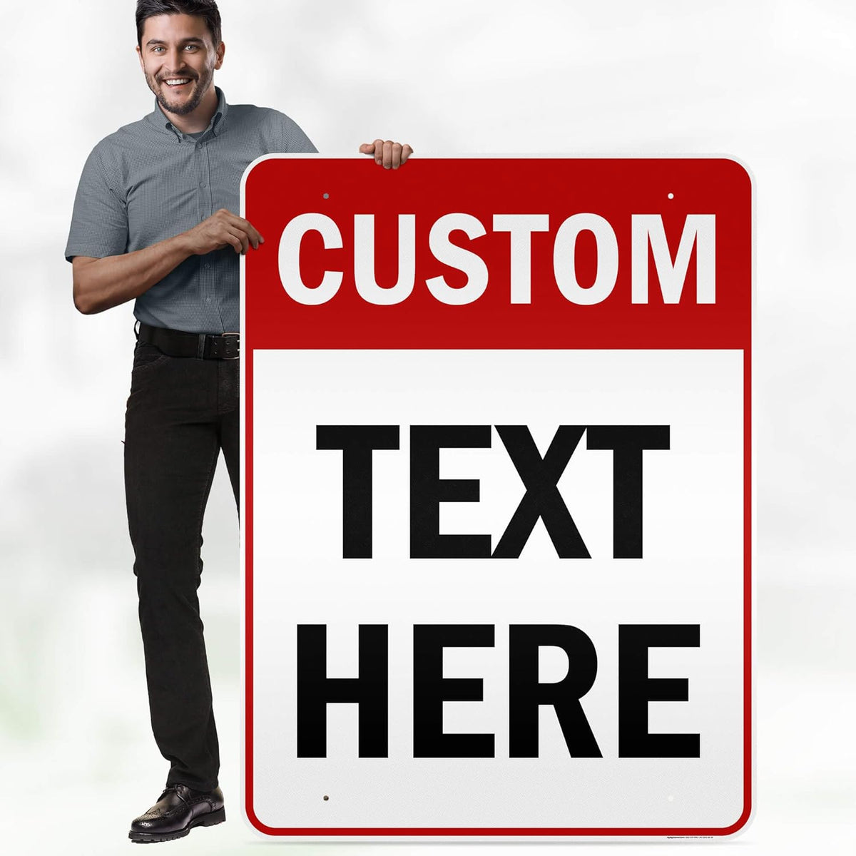 Custom Sign, Custom Sign for Business, Indoor/Outdoor use. 36x48 Inches, Reflective, Rust Free DiBound, Fade Resistant, Made in USA by My Sign Center (Header)