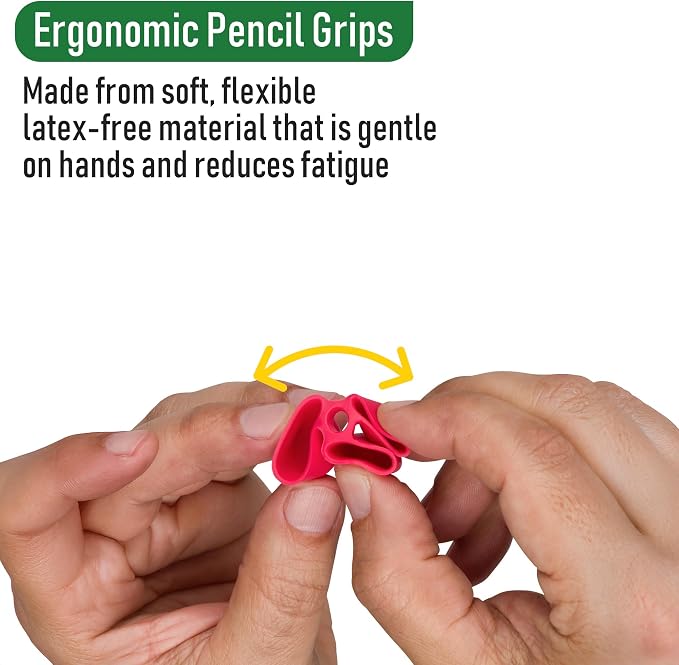 The Pencil Grip Writing Claw, Large Size Grips, Blue and Red Grips, Set of 12 - TPG-21312
