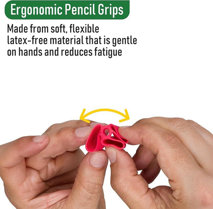 The Pencil Grip Writing Claw, Large Size Grips, Blue and Red Grips, Set of 12 - TPG-21312