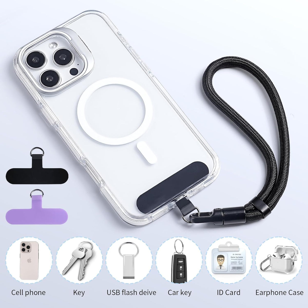 2 Pack Phone Lanyard for Cellphone Case, Phone Wrist Strap for Case, Cellphone Strap Wrist Lanyard for Women and Men