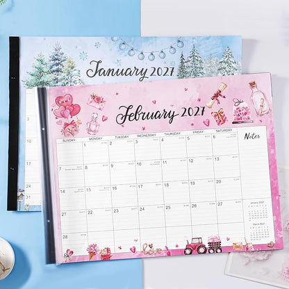 2027 Desk Calendar - 12 Month Large Desk Calendar 2027, 22" x 17"