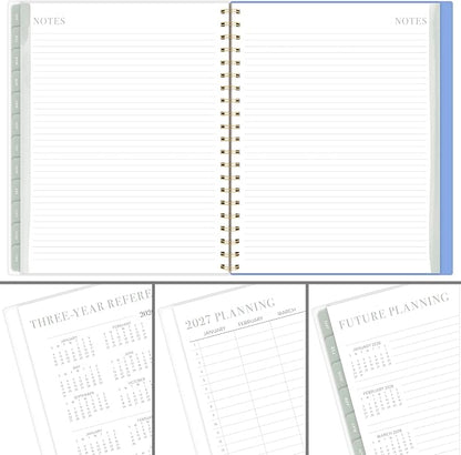 Mead Cambridge 2027 Planner, Weekly & Monthly, 8.5" x 11", Leah Bisch, Herringbone (LB55-905-27)