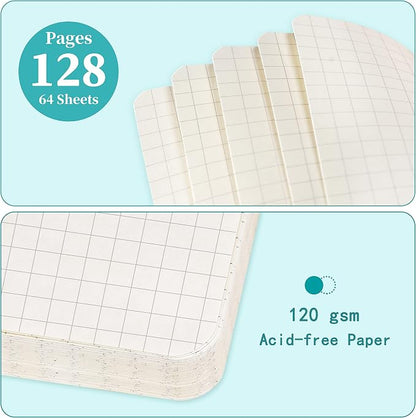 Graph Grid Paper Notebook/Journal - Classic Journal/Notebook, 5.3" x 8.26"