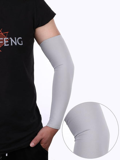 Mudder 8 Pairs UV Sun Protection Cooling Arm Sleeves for Men Women Youth Silk Compression Arm Cover Breathable Outdoors Sport
