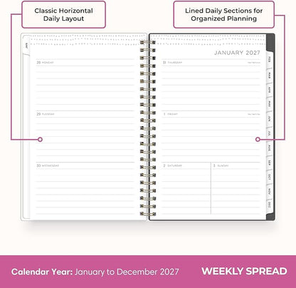 Blue Sky 2027 Weekly & Monthly Planner Calendar, 5"x8", Midnight Garden