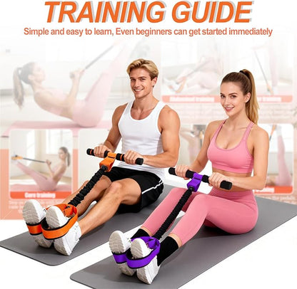 2026 Upgrade Pedal Resistance Bands with Handle - Multifunction Thickened Latex Tubes Foot Pedal Resistance Band - Fashion Puller Sit Up Equipment for Men Women for Full Body Exercise