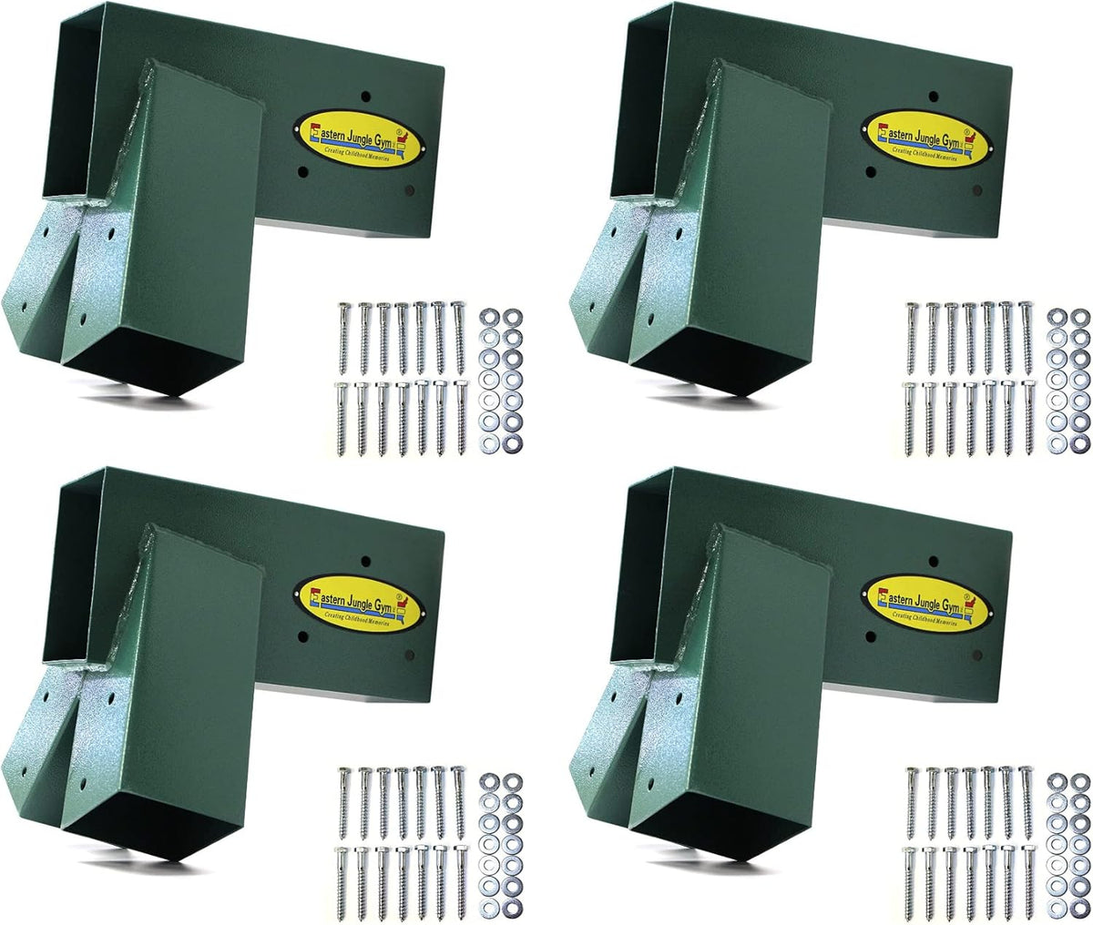 Eastern Jungle Gym Easy 1-2-3 A-Frame Swing Set Brackets Pack of 4 Brackets