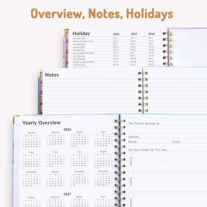 Forvencer 2026 Planner, Weekly and Monthly Calendar Planner for Women | Jan 2026 - Dec 2026, 8.5x11", Hardcover Planning Agenda book, Cute Journal Organizer Notebook for Office School