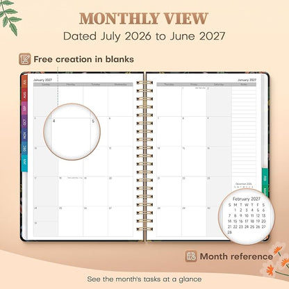 Planner 2026-2027 Weekly & Monthly Academic Planner, 7.4" x 10.2"