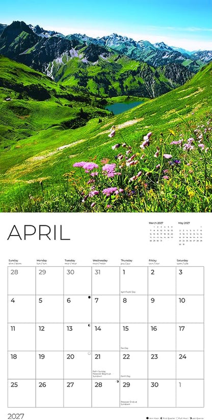 Germany 2027 Wall Calendar, 12 x 24 Hanging Pacific Waters Press