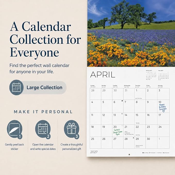 Great Lakes 2027 Wall Calendar, 12 x 24 Hanging Pacific Waters Press