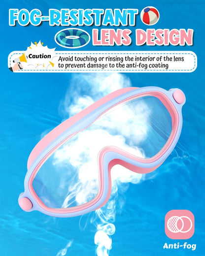 Rantizon Swim Goggles 2 Pack, Wide View Anti Fog&UV Swimming Goggles for Audlt, No Leaking Swim Glasses for Men Women Kids