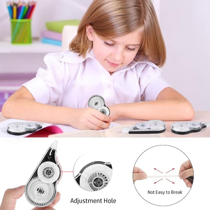 BESARME 12 Pack Correction Tape, 39 ft Each, 0.2 in Width
