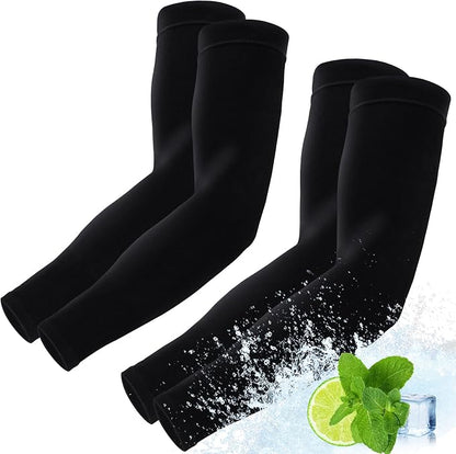 Arm Sleeves for Men Women – Cooling UV Sun Protection UPF 50+ Compression Sports Sleeves for Outdoor, Tattoo Cover Up